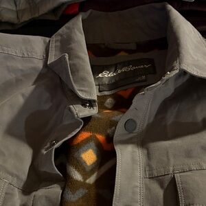 Eddie Bauer Gray Men's  Lined shirt Jacket